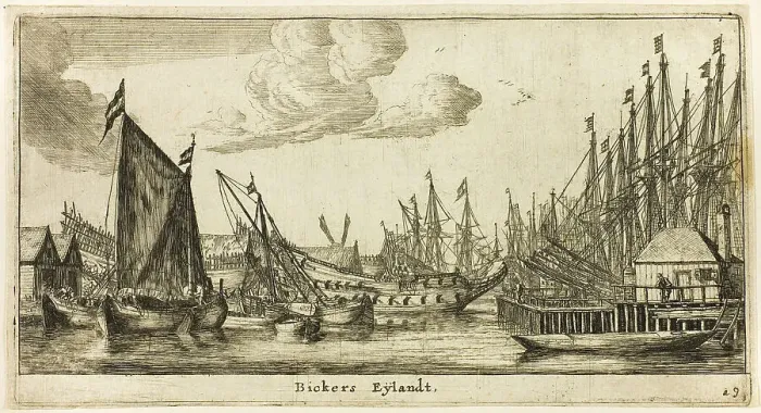 Framed Print : Bickers Island, c. 1655. Creator: Reinier Zeeman Framed Print : Bickers Island, c. 1655. Creator: Reinier Zeeman