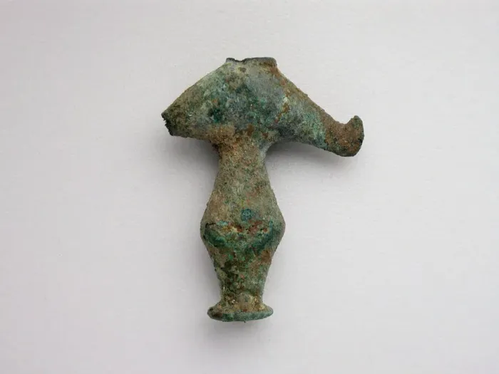 Framed Print : Biconical Bead with Bird, Geometric Period (800-700 BCE). Creator: Unknown