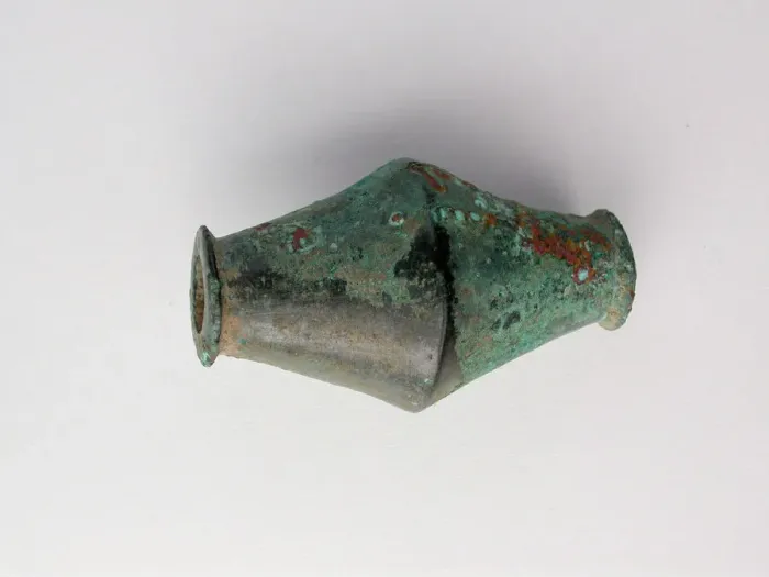 Framed Print : Biconical Bead, Geometric Period (800-600 BCE). Creator: Unknown