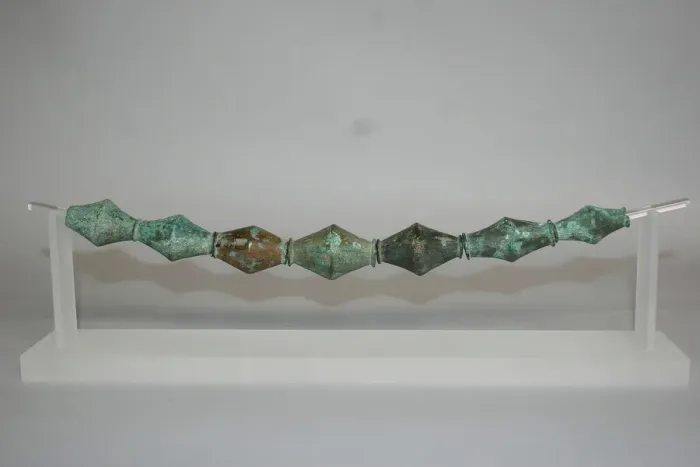 Framed Print : Biconical Bead Necklace, Geometric Period (800-600 BCE). Creator: Unknown