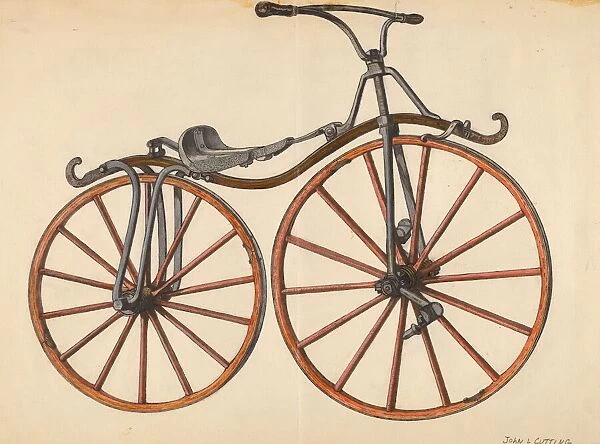 Bicycle, 1935  /  1942. Creator: John Cutting