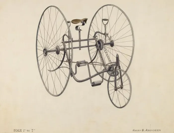 Framed Print : Bicycle, c. 1936. Creator: Harry G Aberdeen Framed Print : Bicycle, c. 1936. Creator: Harry G Aberdeen