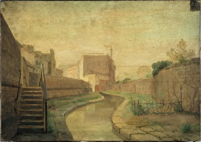 Framed Print : The Bievre, rue Croulebarde, 1890. Creator: Ferdinand Laudigeois Framed Print : The Bievre, rue Croulebarde, 1890. Creator: Ferdinand Laudigeois