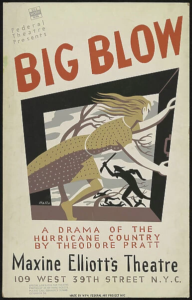 Big Blow, New York, 1938. Creator: Unknown