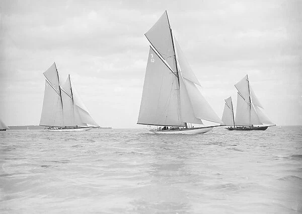 The Big Class yachts Valdora, The Lady Anne and Margherita starting the