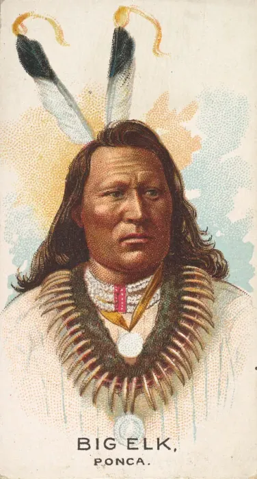 Framed Print : Big Elk, Ponca, from the American Indian Chiefs series (N2) for Allen & Framed Print : Big Elk, Ponca, from the American Indian Chiefs series (N2) for Allen &