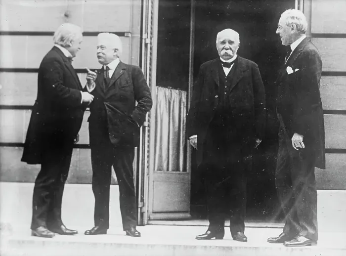 Framed Print : Big Four, between c1915 and c1920. Creator: Bain News Service Framed Print : Big Four, between c1915 and c1920. Creator: Bain News Service