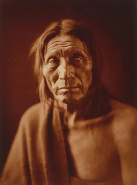 Framed Print : Big Head [B], c1905. Creator: Edward Sheriff Curtis