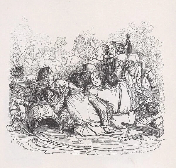 The Big Orgy from The Complete Works of Beranger, 1836