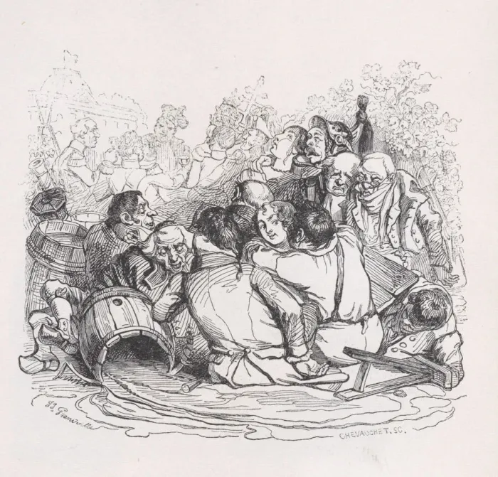 Framed Print : The Big Orgy from The Complete Works of Beranger, 1836 Framed Print : The Big Orgy from The Complete Works of Beranger, 1836