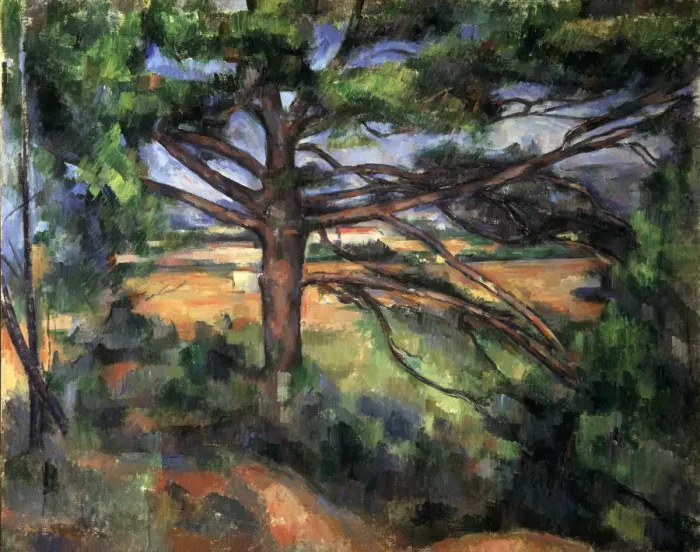 Framed Print : A Big Pine Tree near Aix, 1895-1897. Artist: Paul Cezanne Framed Print : A Big Pine Tree near Aix, 1895-1897. Artist: Paul Cezanne