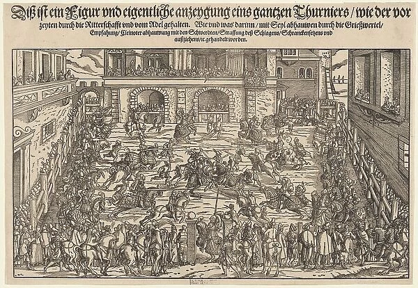 The big tournament in Vienna, 1565. Creator: Amman, Jost (1539-1591)
