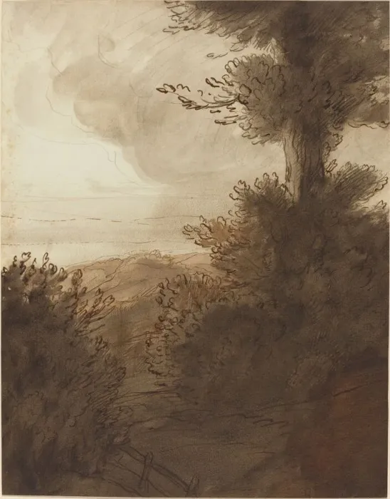 Framed Print : The Big Tree. Creator: Alphonse Legros Framed Print : The Big Tree. Creator: Alphonse Legros