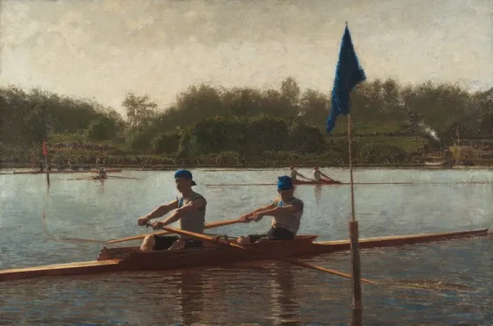 Framed Print : The Biglin Brothers Turning the Stake, 1873. Creator: Thomas Eakins (American, 1844-1916) Framed Print : The Biglin Brothers Turning the Stake, 1873. Creator: Thomas Eakins (American, 1844-1916)