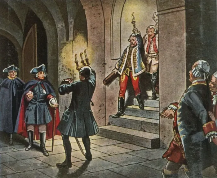 Framed Print : Bild 76: Friedrich Der Grosse Im Schloss Lissa. 5. Dezember 1757, 1936. Creator: Unknown Framed Print : Bild 76: Friedrich Der Grosse Im Schloss Lissa. 5. Dezember 1757, 1936. Creator: Unknown
