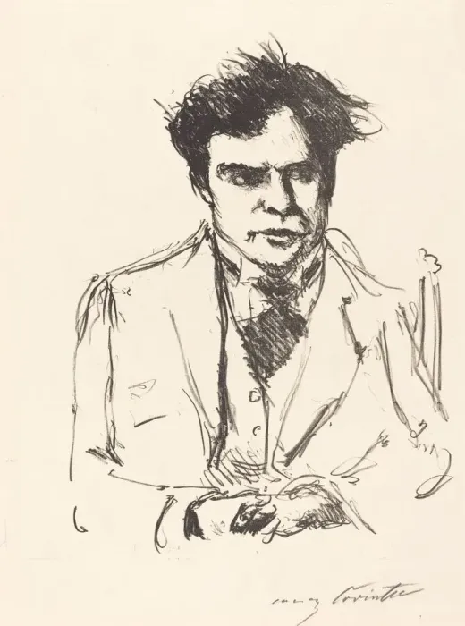 Framed Print : Bildnis Joseph Schwarz (Portrait of Joseph Schwarz), 1916. Creator: Lovis Corinth Framed Print : Bildnis Joseph Schwarz (Portrait of Joseph Schwarz), 1916. Creator: Lovis Corinth