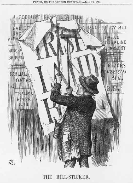 Framed Print : The Bill-Sticker, 1881. Artist: Joseph Swain Framed Print : The Bill-Sticker, 1881. Artist: Joseph Swain