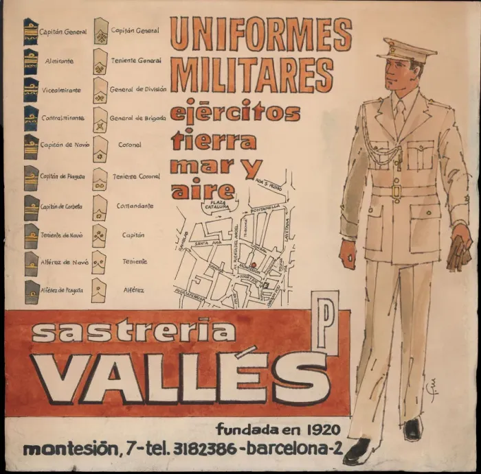 Framed Print : Billboard of Sastreria Valles (tailoring), Barcelona, 1920s Framed Print : Billboard of Sastreria Valles (tailoring), Barcelona, 1920s