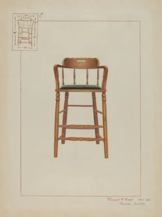 Framed Print : Billiard Chair, c. 1937. Creator: Vincent P. Rosel Framed Print : Billiard Chair, c. 1937. Creator: Vincent P. Rosel