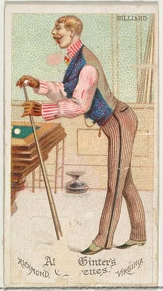 Billiard, from Worlds Dudes series (N31) for Allen & Ginter Cigarettes, 1888