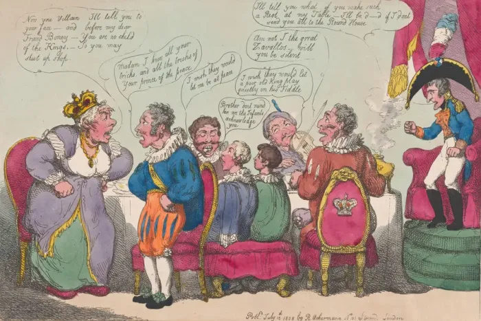 Framed Print : Billingsgate at Bayonne, or The Imperial Dinner!, July 10, 1808. July 10, 1808 Framed Print : Billingsgate at Bayonne, or The Imperial Dinner!, July 10, 1808. July 10, 1808