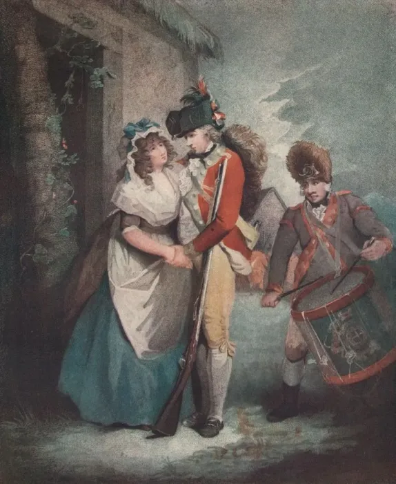 Framed Print : The Billited Soldiers Departure, c1786-1813, (1909). Artist: George Graham Framed Print : The Billited Soldiers Departure, c1786-1813, (1909). Artist: George Graham