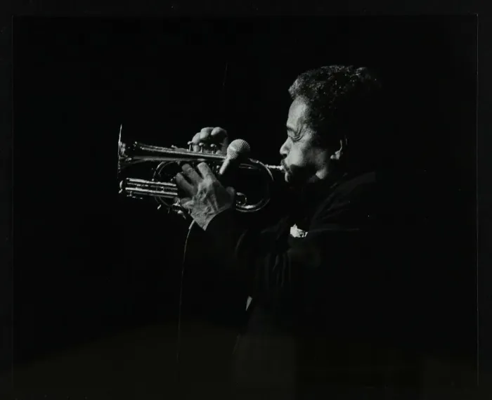 Framed Print : Billy Eckstine playing the flugelhorn at the Forum Theatre, Hatfield, Hertfordshire, 12 June 1980 Framed Print : Billy Eckstine playing the flugelhorn at the Forum Theatre, Hatfield, Hertfordshire, 12 June 1980