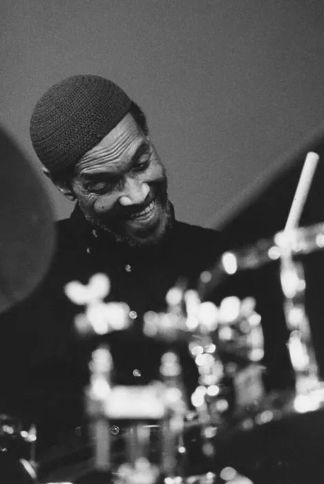 Framed Print : Billy Higgins, c1995. Creator: Brian Foskett Framed Print : Billy Higgins, c1995. Creator: Brian Foskett