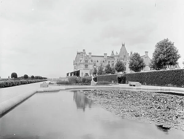 Biltmore House from the south terrace, c1902. Creator: William H. Jackson
