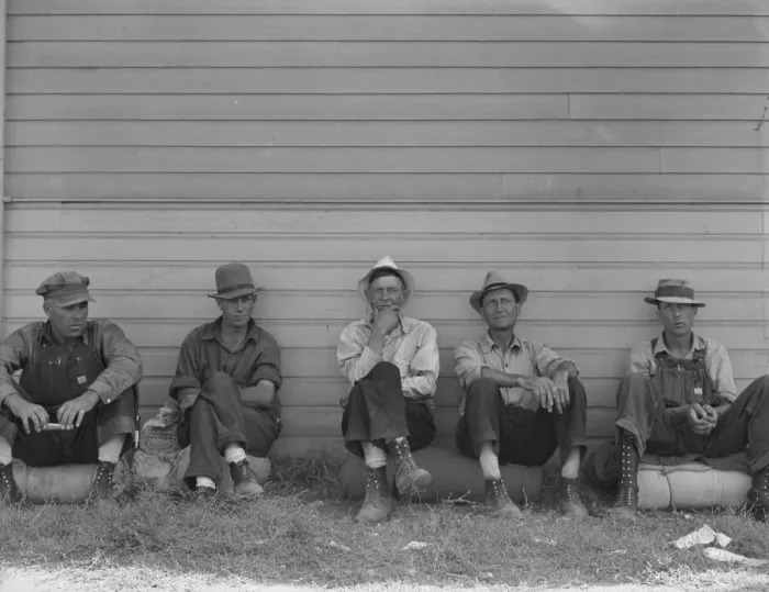 Framed Print : Bindle stiffs in town three weeks before opening of Klamath... Tule Lake, Siskiyou County, CA, 1939 Creator: Dorothea Lange Framed Print : Bindle stiffs in town three weeks before opening of Klamath... Tule Lake, Siskiyou County, CA, 1939 Creator: Dorothea Lange