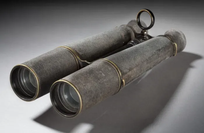 Framed Print : Binoculars used by Thaddeus S. C. Lowe, 1860s. Creator: Unknown Framed Print : Binoculars used by Thaddeus S. C. Lowe, 1860s. Creator: Unknown
