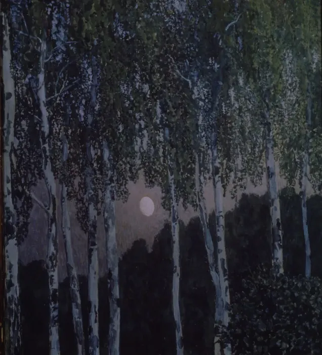 Framed Print : Birches, 1908-1910. Artist: Golovin, Alexander Yakovlevich (1863-1930)