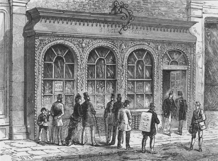 Framed Print : Birchs confectionery shop, Cornhill, City of London, 19th century (1911) Framed Print : Birchs confectionery shop, Cornhill, City of London, 19th century (1911)