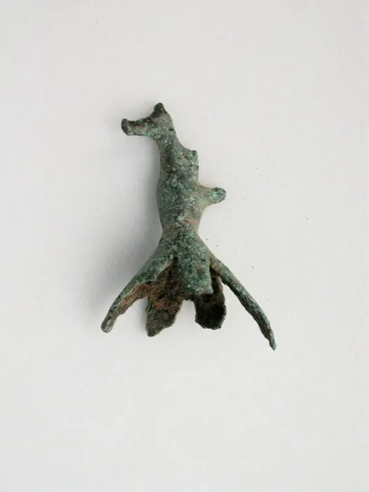 Framed Print : Bird on Bell, Geometric Period (800-600 BCE). Creator: Unknown Framed Print : Bird on Bell, Geometric Period (800-600 BCE). Creator: Unknown