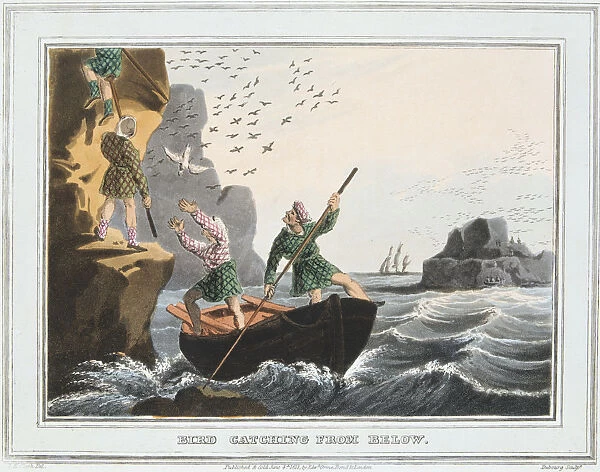 Bird Catching from Below, Shetland Islands, 1813