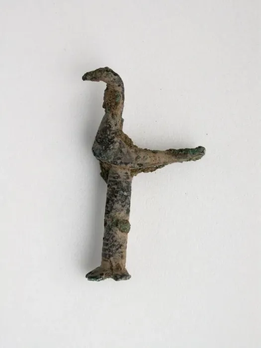 Framed Print : Bird on Pole on Stand, Geometric Period (800-600 BCE). Creator: Unknown Framed Print : Bird on Pole on Stand, Geometric Period (800-600 BCE). Creator: Unknown