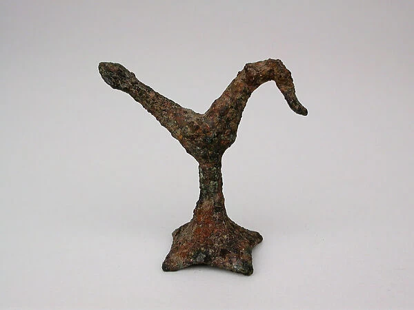 Bird on a Stand, Geometric Period (about 700 BCE). Creator: Unknown