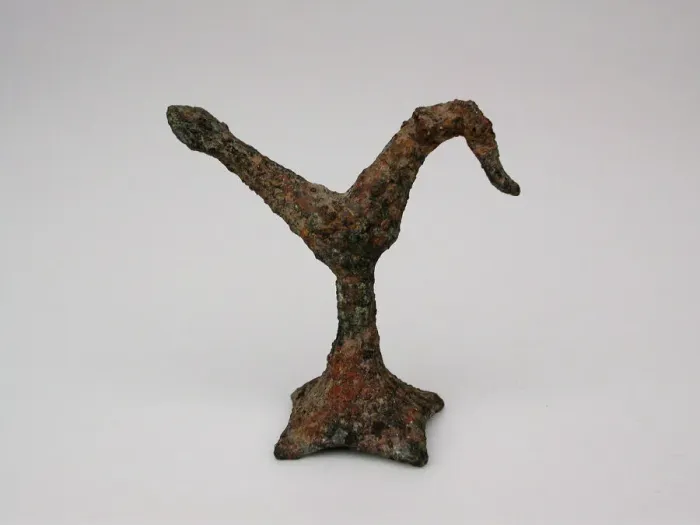 Framed Print : Bird on a Stand, Geometric Period (about 700 BCE). Creator: Unknown Framed Print : Bird on a Stand, Geometric Period (about 700 BCE). Creator: Unknown