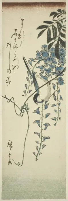 Framed Print : Bird and wisteria, n. d. Creator: Ando Hiroshige Framed Print : Bird and wisteria, n. d. Creator: Ando Hiroshige