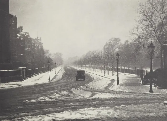 Framed Print : Birdcage walk. From the album: Photograph album - London, 1920s. Creator: Harry Moult Framed Print : Birdcage walk. From the album: Photograph album - London, 1920s. Creator: Harry Moult