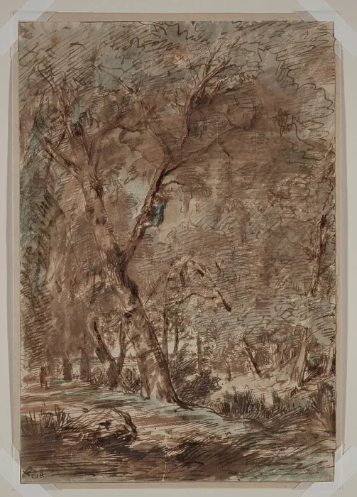 Framed Print : A - Birding, between 1812 and 1867. Creator: Theodore Rousseau Framed Print : A - Birding, between 1812 and 1867. Creator: Theodore Rousseau