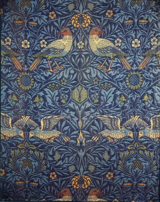 Framed Print : Birds. Decorative fabric, 1878. Creator: Morris, William (1834-1896) Framed Print : Birds. Decorative fabric, 1878. Creator: Morris, William (1834-1896)