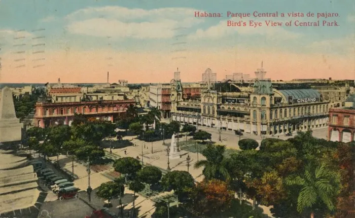 Framed Print : Birds-Eye View of Central Park, Havana, Cuba, c1919 Framed Print : Birds-Eye View of Central Park, Havana, Cuba, c1919
