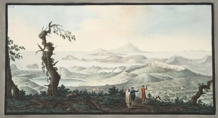 Framed Print : A Birds eye view from the Convent of the Camalpoli, 1776 Framed Print : A Birds eye view from the Convent of the Camalpoli, 1776