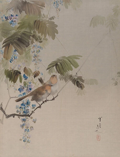 Birds and Flowers, ca. 1887. Creator: Watanabe Seitei