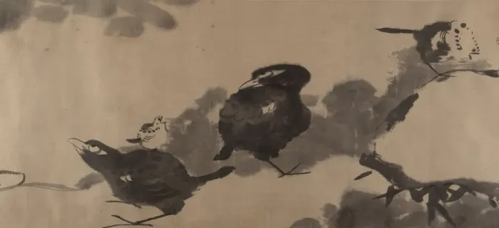 Framed Print : Birds in a lotus pond, ca. 1690. Creator: Bada Shanren Framed Print : Birds in a lotus pond, ca. 1690. Creator: Bada Shanren