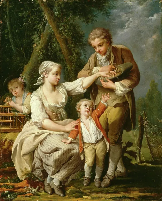 Framed Print : Bird's Nest, 1783-1785. Creator: Jean-Baptiste Charpentier the elder. Bird's Nest, 1783-1785. Creator: Jean-Baptiste Charpentier the elder Framed Print : Bird's Nest, 1783-1785. Creator: Jean-Baptiste Charpentier the elder. Bird's Nest, 1783-1785. Creator: Jean-Baptiste Charpentier the elder