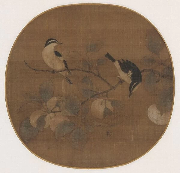 Birds on a Peach Branch, 12th Century. Creator: Unknown