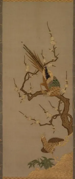 Framed Print : Birds in a Tree, 18th-19th century. Creator: Unknown Framed Print : Birds in a Tree, 18th-19th century. Creator: Unknown