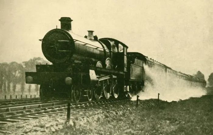 Framed Print : Birmingham Express Picking Up Water at Ruislip, Great Western Railway, 1930. Creator: F Framed Print : Birmingham Express Picking Up Water at Ruislip, Great Western Railway, 1930. Creator: F